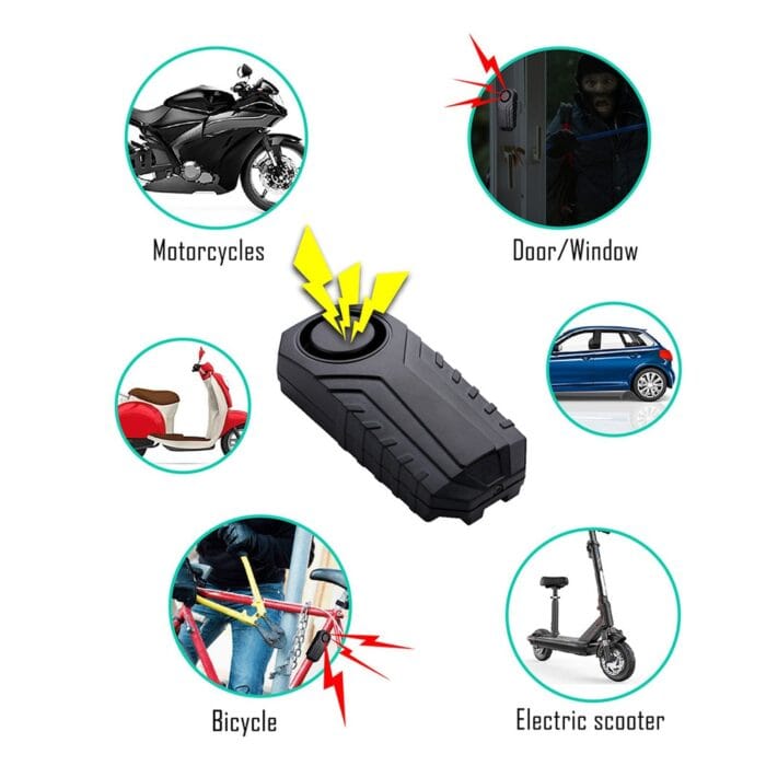 YASONG Wireless Bike Alarm 113dB Loud Anti-Theft Vibration Motorcycle Bicycle Alarm Waterproof Vehicle Security Vibration Sensor Alarm System for Vehicle&Car&Trailer((1 Pack)) - Image 7