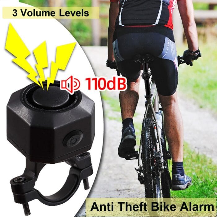 YASONG USB Rechargeable Bike Alarm Wireless Anti Theft Motorcycle Bicycle Alarm System with Remote Motion and Mount Waterproof Vibration Alarm System for Ebike Electric Bike Scooter Car (2 Pack) - Image 2