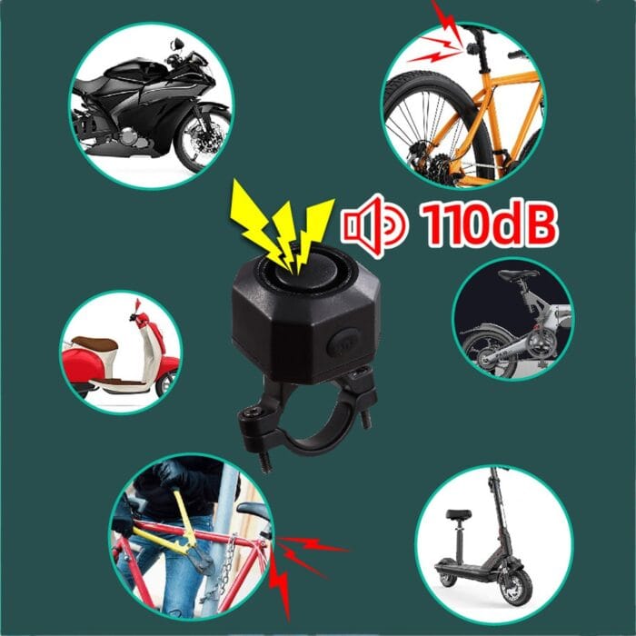 YASONG USB Rechargeable Bike Alarm Wireless Anti Theft Motorcycle Bicycle Alarm System with Remote Motion and Mount Waterproof Vibration Alarm System for Ebike Electric Bike Scooter Car (2 Pack) - Image 7