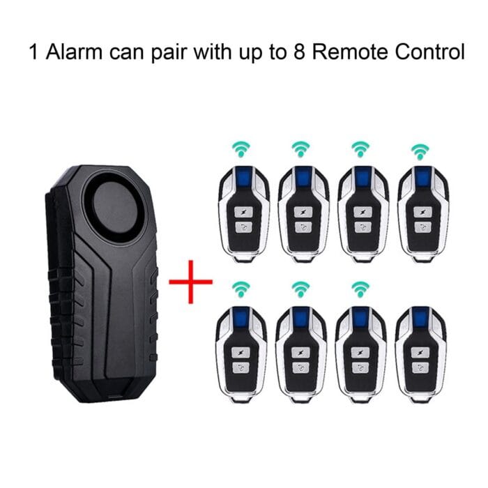 YASONG Wireless Bike Alarm 113dB Loud Anti-Theft Vibration Motorcycle Bicycle Alarm Waterproof Vehicle Security Vibration Sensor Alarm System for Vehicle&Car&Trailer((1 Pack)) - Image 9
