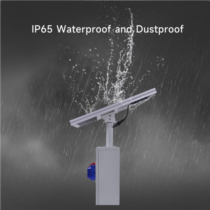 YASONG Solar Motion Sensor Alarm Siren Outdoor Waterproof Motion Detector Alarm System with Red and Blue Strobe Light, 120dB Horn 17 Tones Adjustable Microwave Infrared Induction Alarm System SLA-TYN02 - Image 9