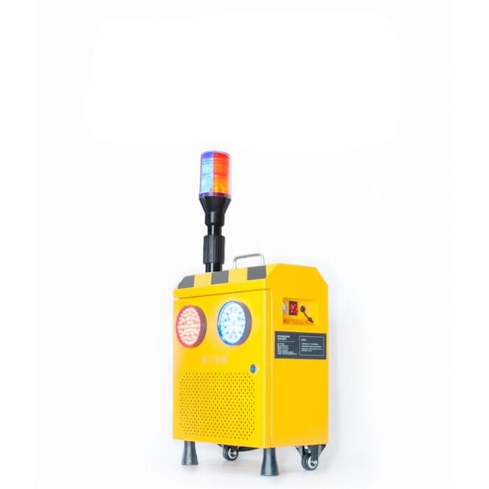 YASONG Traffic Emergency Work Light Portable Highway Maintenance Signal Alarm - 130dB Speaker, Red & Blue Strobe, 20AH Battery - Voice Prompt Horn Road Work Ahead Siren SLA-S001 - Image 2