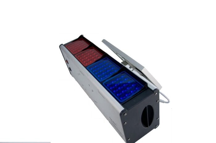 YASONG Solar Motion Detection Strobe Light Warning Light IP65 Waterproof 120dB LED Red and Blue Double-sided Flashing Lights Motion Sensor Alarm Siren for Traffic, Road Construction, Farm, Yard - Image 11