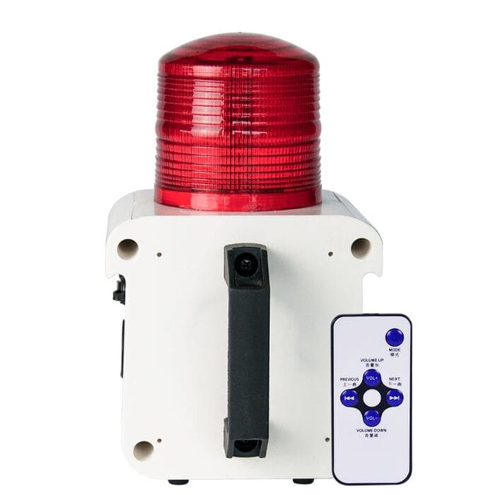 YASONG Portable Rechargeable Alarm Siren 120dB Horn 12 Tone Adjust Outdoor Siren with LED Strobe light, Charge for warehouses, home, factory, mines, school AC100-240V SLA-800B - Image 9