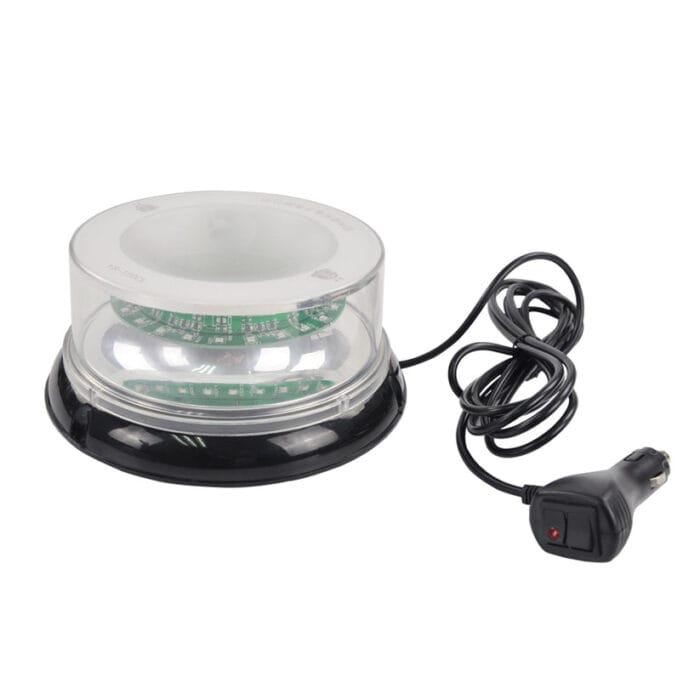Yasong Strobe Flashing Lights for vehicles Waterproof 4 flashing modes LED Car Warning Light With The Cigarette Plug DC12V/24V YS-120CL - Image 1