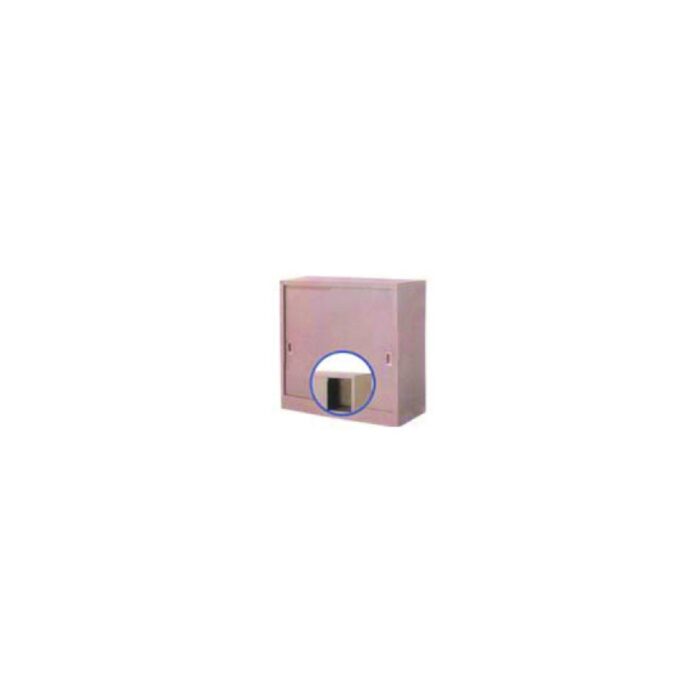 201 Half Height Glass Sliding Door Cupboard - Image 1