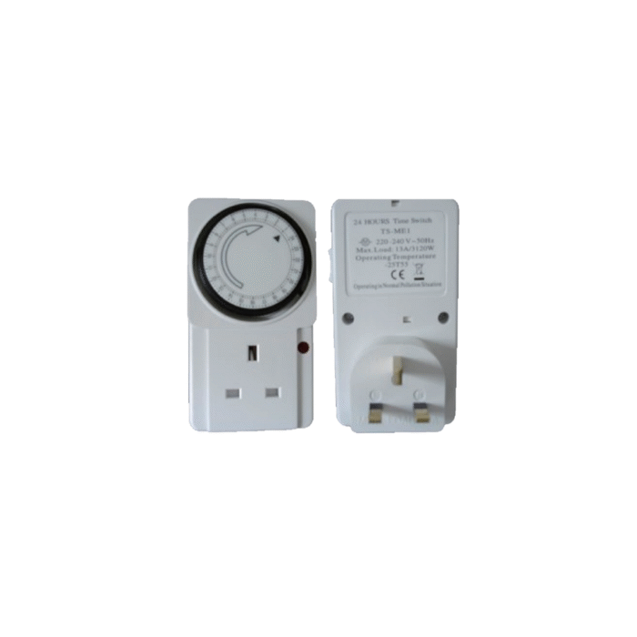 3Pin 220V Programme Timer(Hourly) - Image 1