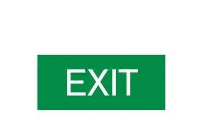 Maxspid Led 1.5W Emergency Exit Light SLIMLINE Surface Mounted / Surface /Single Sided / No Arrow