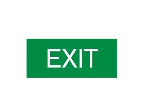 Maxspid Led 1.5W Emergency Exit Light SLIMLINE Surface Mounted / Surface /Single Sided / No Arrow