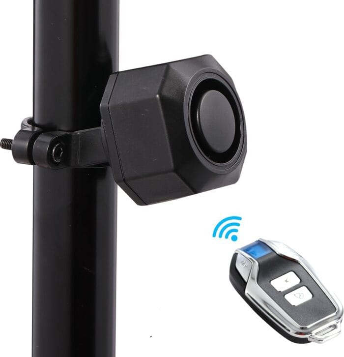 YASONG USB Rechargeable Bike Alarm Wireless Anti Theft Motorcycle Bicycle Alarm System with Remote Motion and Mount Waterproof Vibration Alarm System for Ebike Electric Bike Scooter Car (1 Pack) - Image 1