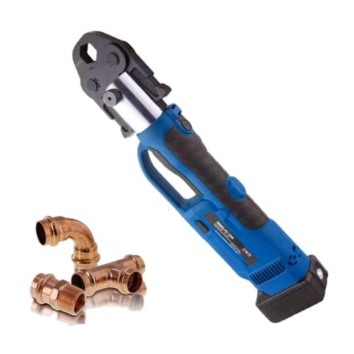 Aiko PZ1550 18V Battery 54mm Stainless Steel Cordless Hydraulic Pipe Crimping Tool (Clamper) | M type Jaw : 15 - 54mm | Model : PZ-1550+JAW - Image 1