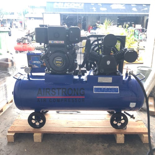 Airstrong 5.5Hp 180L 2Stage Longin 186 Air Compressor Diesel Compressor | Model : ASTB75-180-186D - Image 1