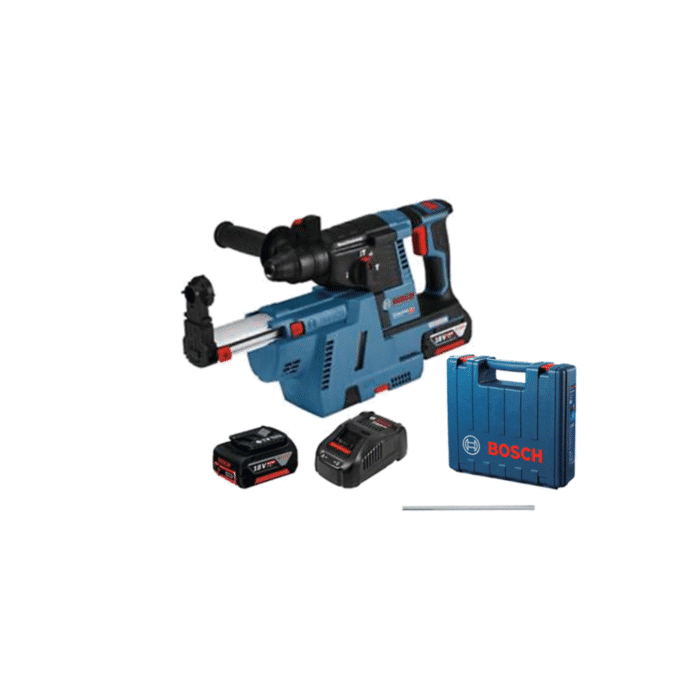 BOSCH GBH 18V-26 with GDE 18V-16 Cordless Rotary Hammer Sds-Plus with Dust Extractor System. - Image 1