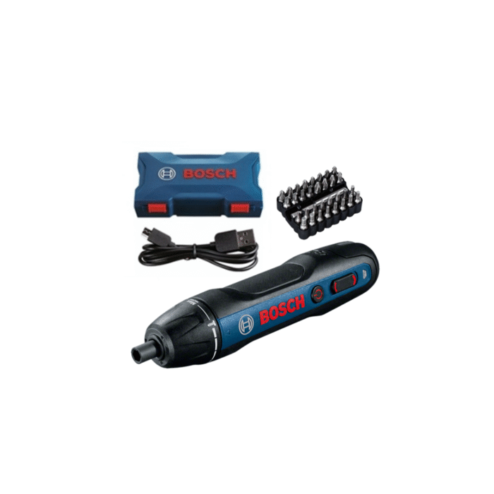 BOSCH GO 2 Smart Cordless Screwdriver Kit. micro-USB cable & 33pcs Screw Bits set. - Image 1