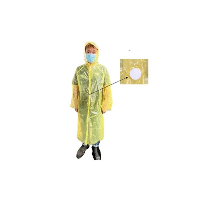 Button Type Disposable Raincoat - Image 1