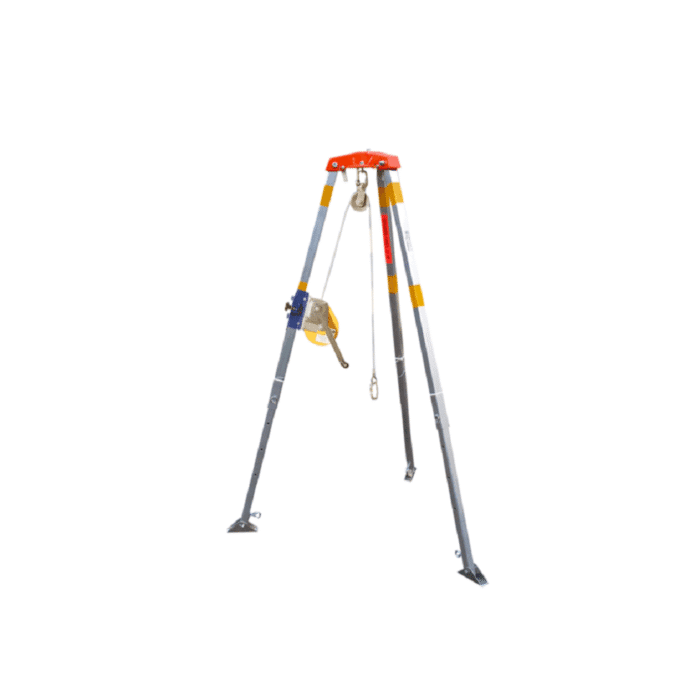 Haru HD-240-20 Confined Space and Rescue Tripod with 20m Wire Rope Winch (EN795, EN1496) - Image 1