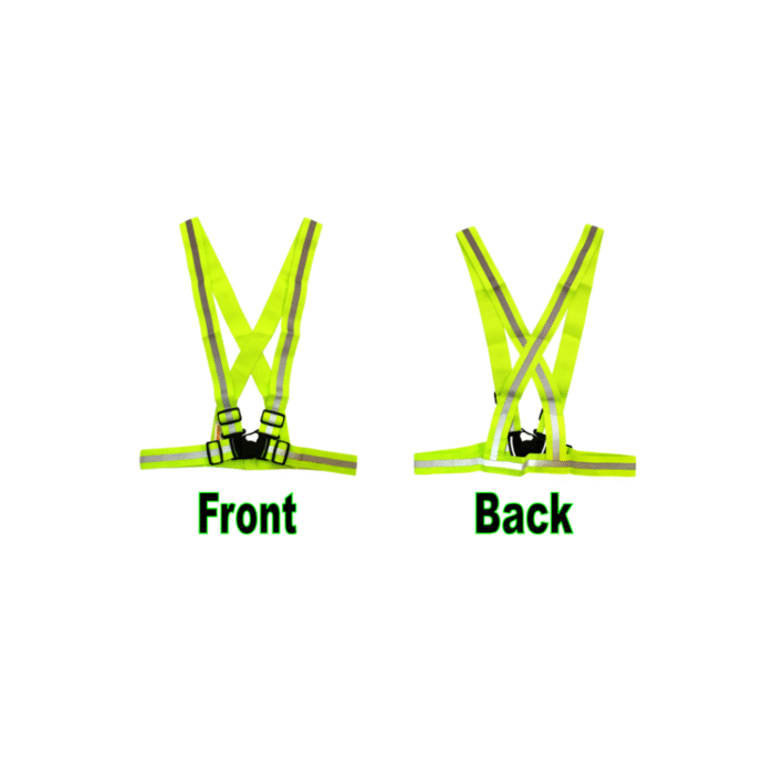 High Visibility Reflective Vest Green - Image 1