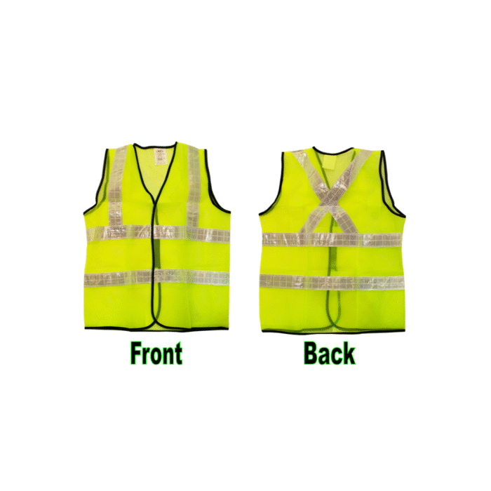 LTA Green Safety Vest With White Reflective - Image 1