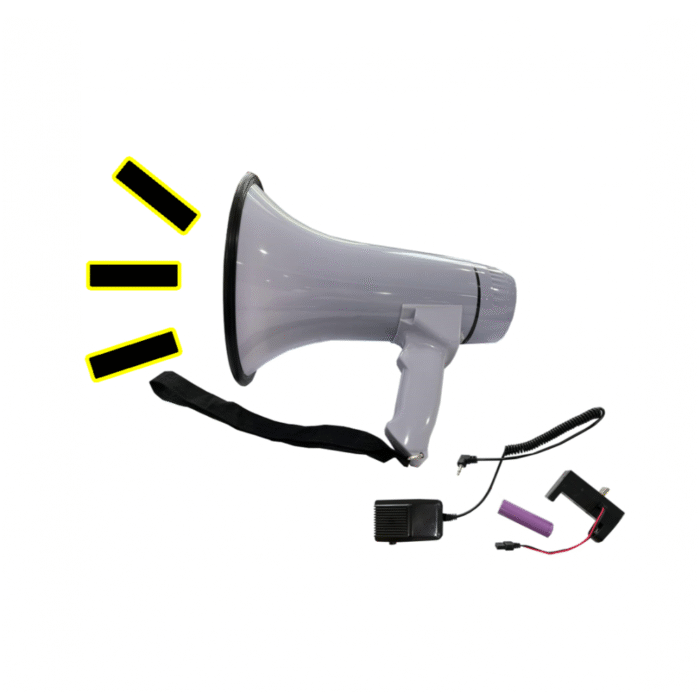 Megaphone With Amplifier Mic 30W Rechargeable - Image 1