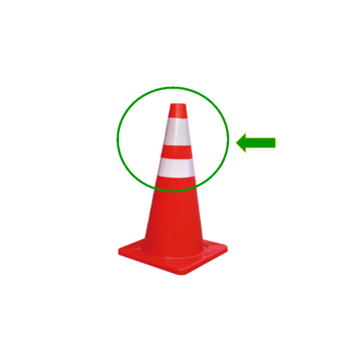 Reflective Sleeves for Traffic Cone. - Image 1