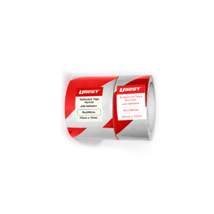 “U-BEST" Red/White Reflective Tape Normal - Image 1
