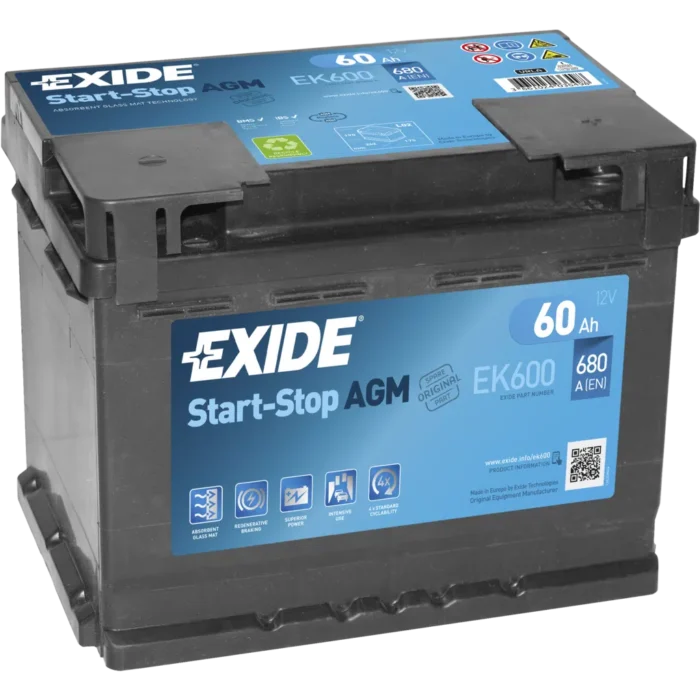 DIN60-AGM L2 12V 60Ah