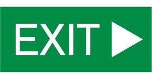 DENKO Right Arrow Exit Light