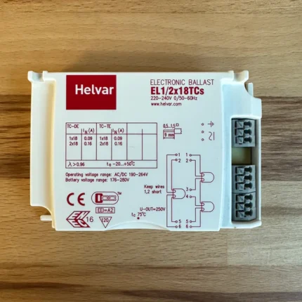 Helvar EL1 2x18TCs Ballast electronic control gear
