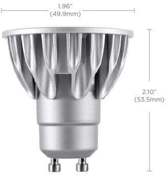 SORAA VIVID 3 MR16 GU10 7.5W 2700K LED lamp front view